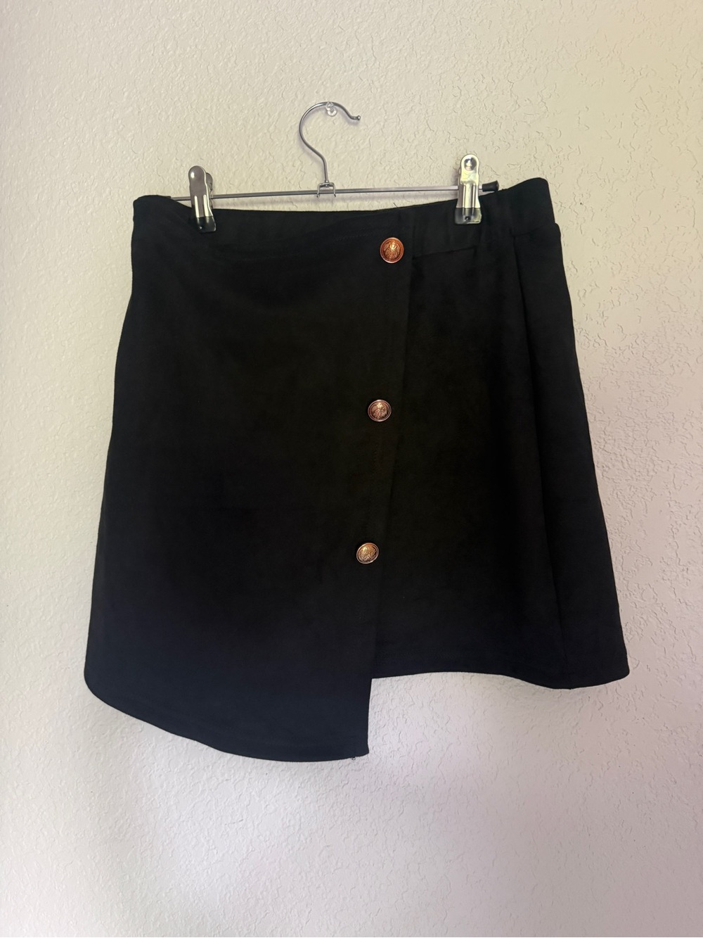 Classic Black Button-Front Women’s Skirt